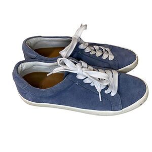 FRYE Womens Kerry Low Lace Blue Suede Sneaker Size 8